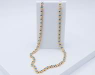 27. Elizabeth Stone Teardrop Tennis Necklace
