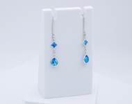 31. Blue Judith Ripka Drop Earrings