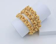 32. Susan Shaw Gold Linked Chain Bracelet