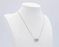 14. Drusy Elisa Silver Chain Necklace