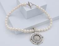 8. Crystal and Pearl French Kande Necklace (Platinum Level Piece)