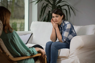 woman receiving therapy